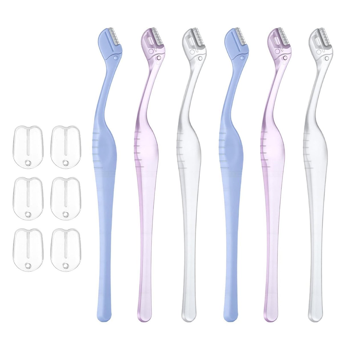 HJZHII 6 Pcs Eyebrow Razor for Women - Mini Eyebrow Trimmer with Precision Cover, Small Face Razor for Lip Hair Removal & Eyebrow Shaping Avelisse