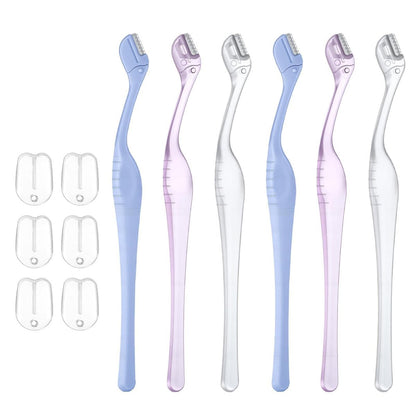 HJZHII 6 Pcs Eyebrow Razor for Women - Mini Eyebrow Trimmer with Precision Cover, Small Face Razor for Lip Hair Removal & Eyebrow Shaping Avelisse