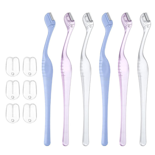 HJZHII 6 Pcs Eyebrow Razor for Women - Mini Eyebrow Trimmer with Precision Cover, Small Face Razor for Lip Hair Removal & Eyebrow Shaping Avelisse