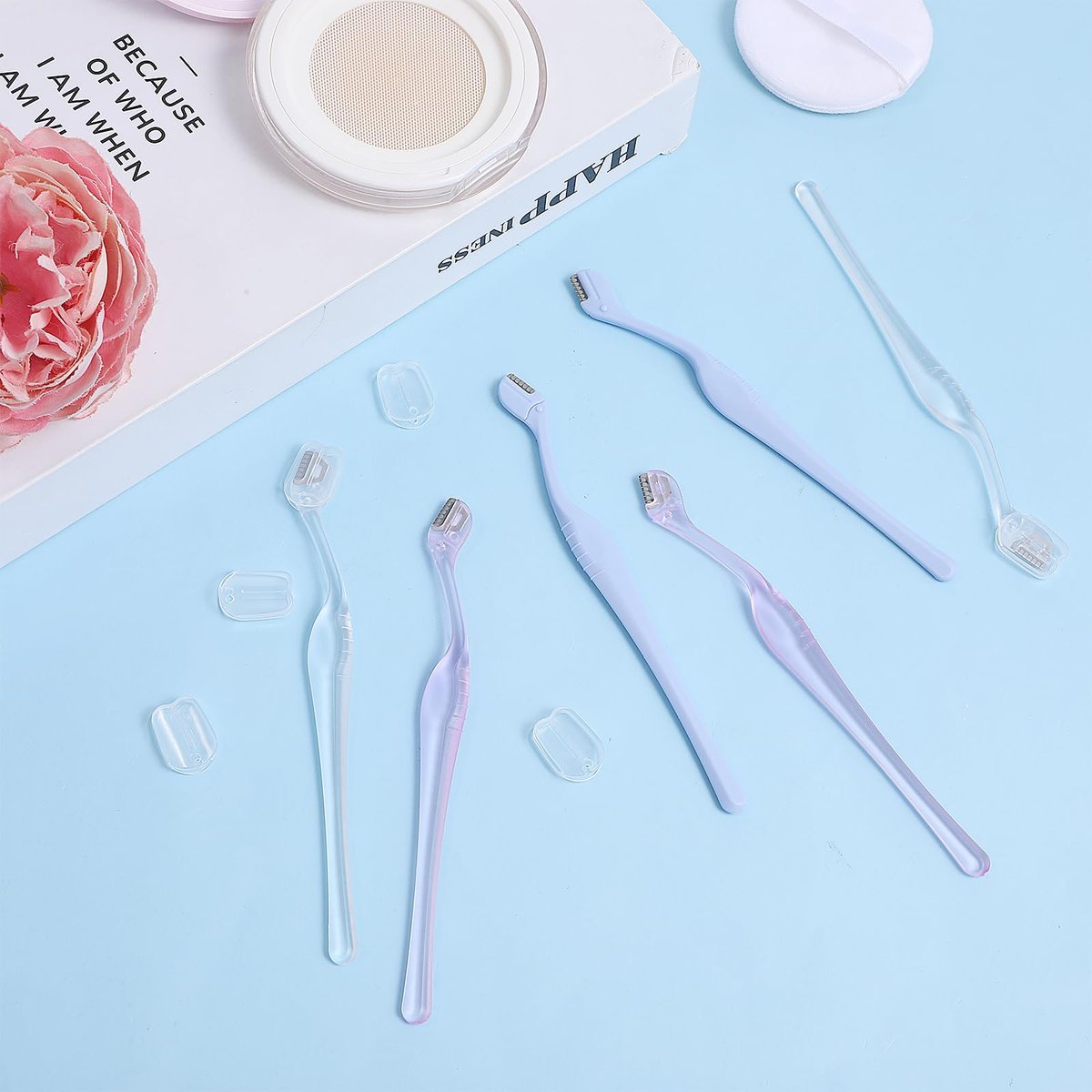 HJZHII 6 Pcs Eyebrow Razor for Women - Mini Eyebrow Trimmer with Precision Cover, Small Face Razor for Lip Hair Removal & Eyebrow Shaping Avelisse
