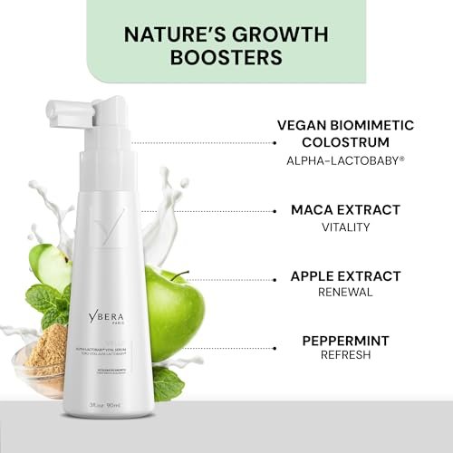 YBERA VELLO Serum for Thinning Hair with ALFA-LACTOBABY Technology – Scalp Serum for Hair Growth & Anti Hair Loss for Men and Women (3 Fl Oz) Avelisse