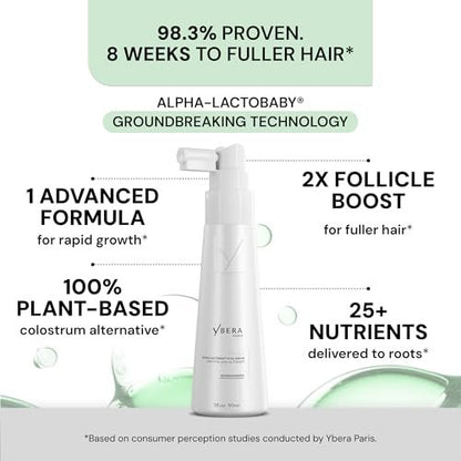 YBERA VELLO Serum for Thinning Hair with ALFA-LACTOBABY Technology – Scalp Serum for Hair Growth & Anti Hair Loss for Men and Women (3 Fl Oz) Avelisse