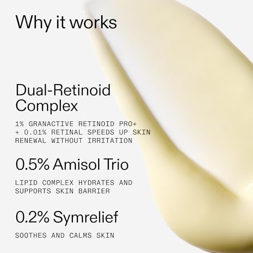 The INKEY List Starter Dual Retinol Serum - 0.5% Amisol Trio & 0.2% Symrelief, Gentle Skin Renewal, 1 Fl Oz Avelisse