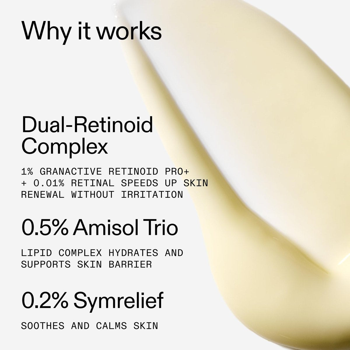 The INKEY List Starter Dual Retinol Serum - 0.5% Amisol Trio & 0.2% Symrelief, Gentle Skin Renewal, 1 Fl Oz Avelisse
