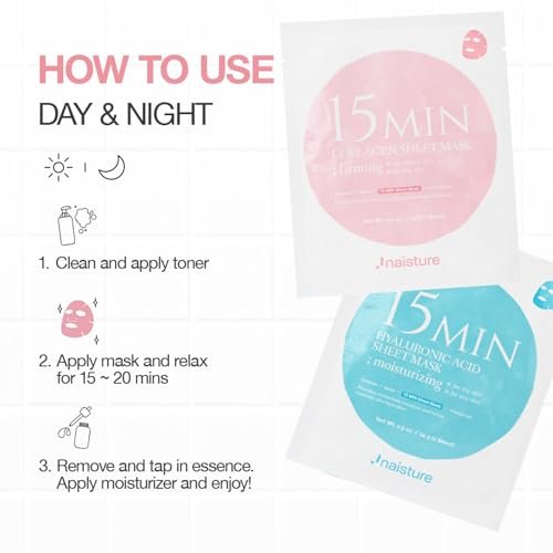 Naisture 15 Min Pamper Me Kit Duo Pack – Korean Spa Skincare Gift Sets for Women (14 Masks: Hair, Face, Eye, Hand & Foot) Avelisse
