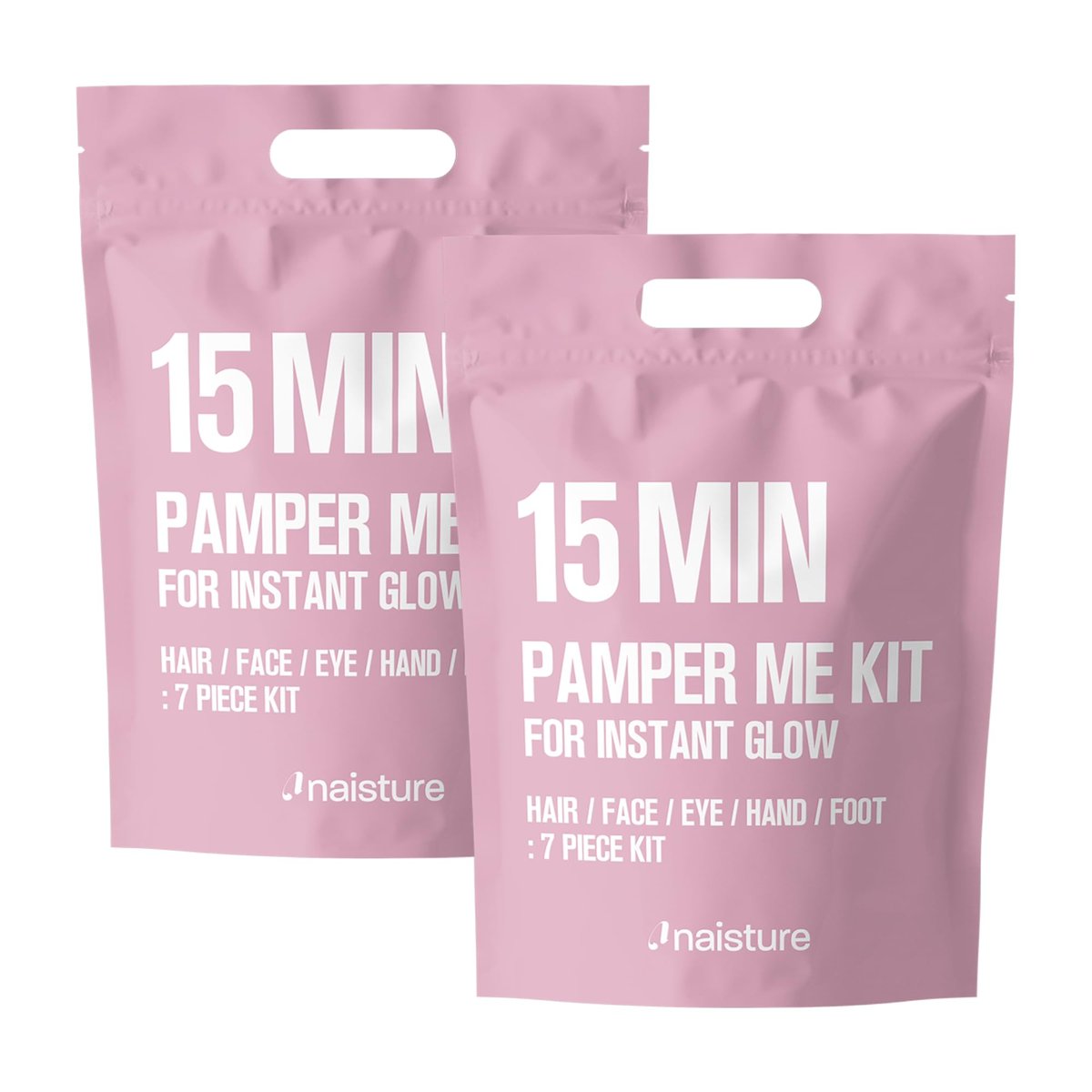 Naisture 15 Min Pamper Me Kit Duo Pack – Korean Spa Skincare Gift Sets for Women (14 Masks: Hair, Face, Eye, Hand & Foot) Avelisse