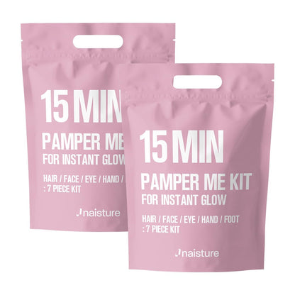 Naisture 15 Min Pamper Me Kit Duo Pack – Korean Spa Skincare Gift Sets for Women (14 Masks: Hair, Face, Eye, Hand & Foot) Avelisse