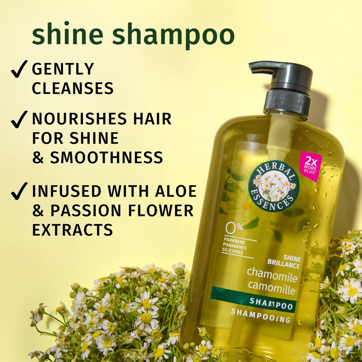 Herbal Essences Shine Collection Shampoo, 33.8 fl oz - Volumizing & Moisturizing - görsel 3