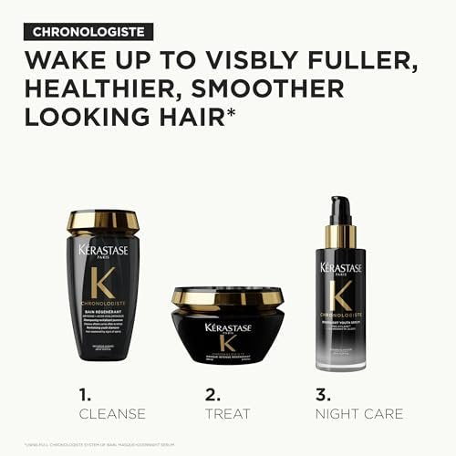 KÉRASTASE Chronologiste Travel Size Masque Intense Régénérant - Revitalizing Youth Mask for Hair Weakened by Signs of Aging, Hydrating, Infused with Hyaluronic Acid & Abyssine, 2.5 Fl Oz - görsel 16
