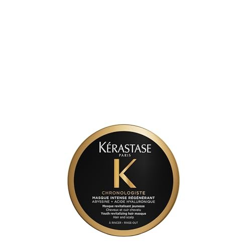 KÉRASTASE Chronologiste Travel Size Masque Intense Régénérant - Revitalizing Youth Mask for Hair Weakened by Signs of Aging, Hydrating, Infused with Hyaluronic Acid & Abyssine, 2.5 Fl Oz - görsel 2