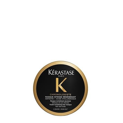 KÉRASTASE Chronologiste Travel Size Masque Intense Régénérant - Revitalizing Youth Mask for Hair Weakened by Signs of Aging, Hydrating, Infused with Hyaluronic Acid & Abyssine, 2.5 Fl Oz