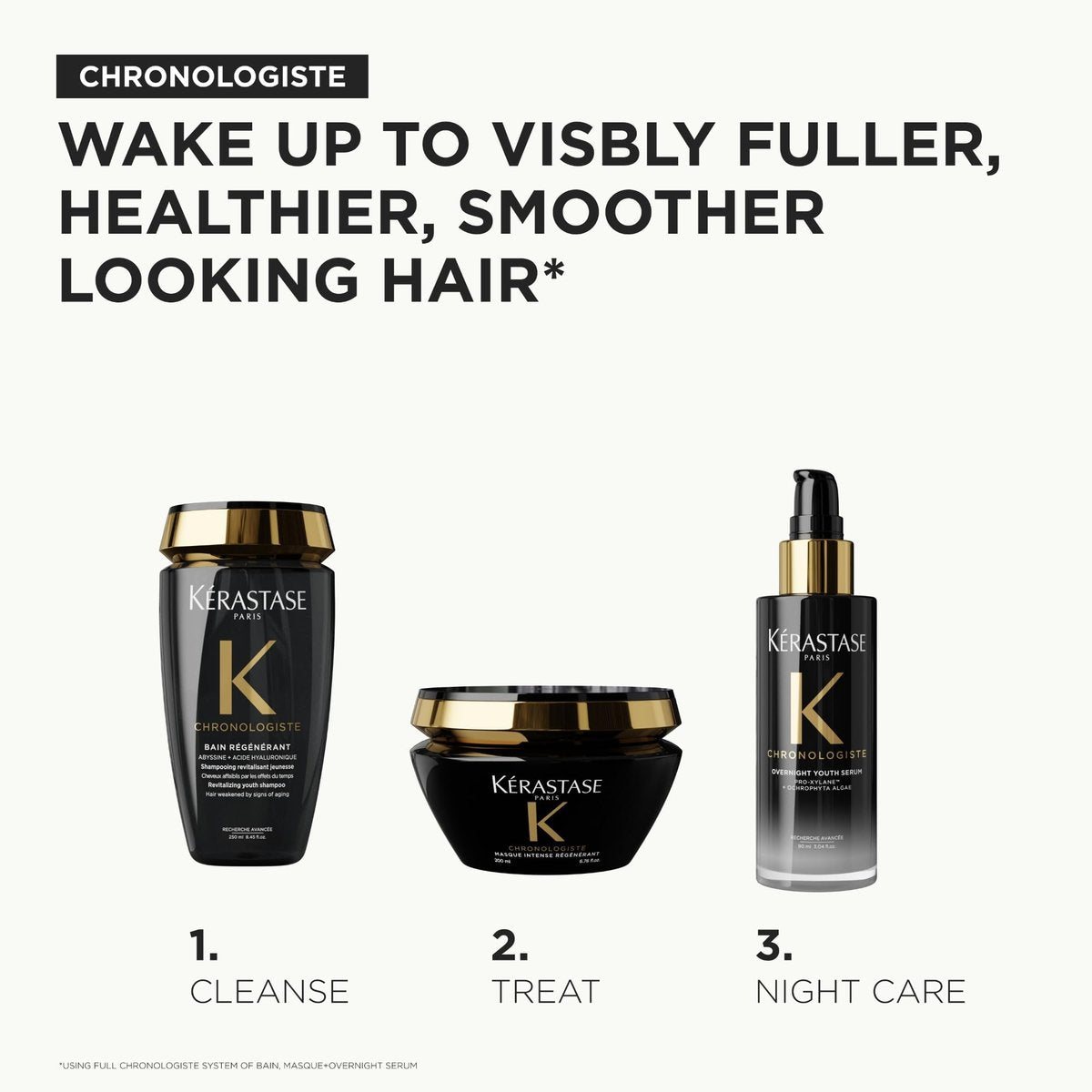 KÉRASTASE Chronologiste Travel Size Masque Intense Régénérant - Revitalizing Youth Mask for Hair Weakened by Signs of Aging, Hydrating, Infused with Hyaluronic Acid & Abyssine, 2.5 Fl Oz - görsel 15
