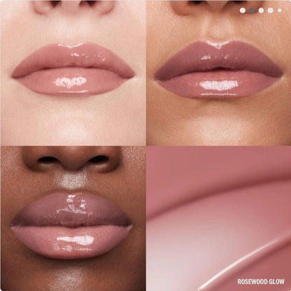 MAKEUP BY MARIO Rosewood Glow Lip Kit - Mini MoistureGlow Plumping Lip Serum & Ultra Suede Sculpting Lip Pencil, Rich Mauve - Hydrating Plumping Lip Duo, Travel Size Avelisse