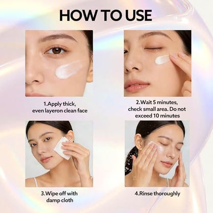 Elixbloom Facial Hair Removal Cream for Women – Painless & Gentle for Sensitive Skin, Chin, Upper Lip, Cheeks, 1.69 Fl Oz Avelisse