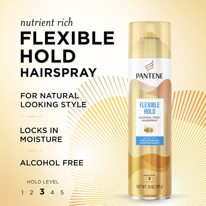 Pantene Alcohol-Free Flexible Hold Hairspray Level 3, 14 oz