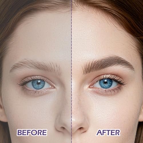 CMOJSK Tattoo Eyebrow Gel – Easy Peel Off, Semi-Permanent Eyebrow Tint for Natural-Looking, Waterproof, Sweatproof Brows (Black, 2-Pack) - görsel 8