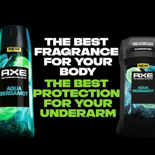 AXE Aluminum-Free Deodorant Travel Size Body Spray 3-Pack Aqua Bergamot 72 Hour Odor Protection Juniper + Sage 1 Oz Each Avelisse