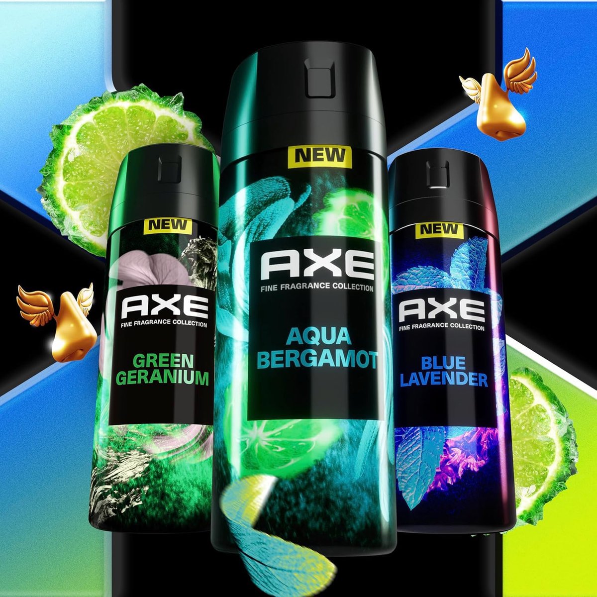 AXE Aluminum-Free Deodorant Travel Size Body Spray 3-Pack Aqua Bergamot 72 Hour Odor Protection Juniper + Sage 1 Oz Each Avelisse