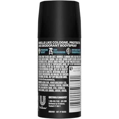 AXE Aluminum-Free Deodorant Travel Size Body Spray 3-Pack Aqua Bergamot 72 Hour Odor Protection Juniper + Sage 1 Oz Each Avelisse