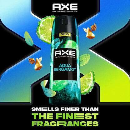 AXE Aluminum-Free Deodorant Travel Size Body Spray 3-Pack Aqua Bergamot 72 Hour Odor Protection Juniper + Sage 1 Oz Each Avelisse