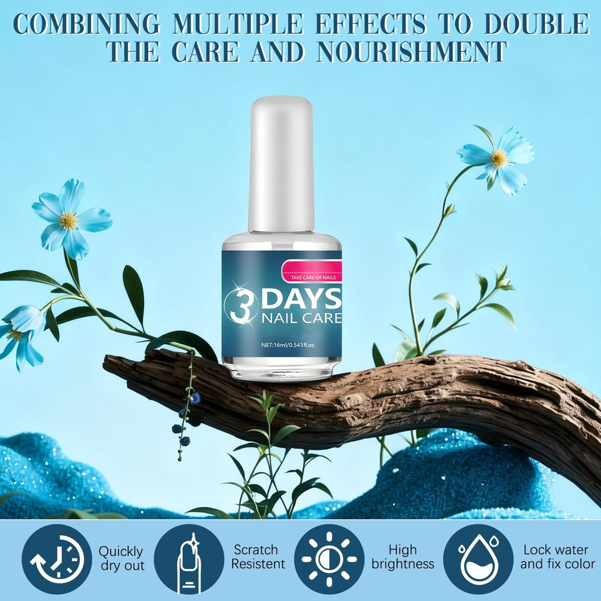 2 PCS 3 Days Nail Care – Keratin Amino Acid Formula for Strengthening & Hydration, Treatment for Dry, Weak, Fragile Nails - görsel 5