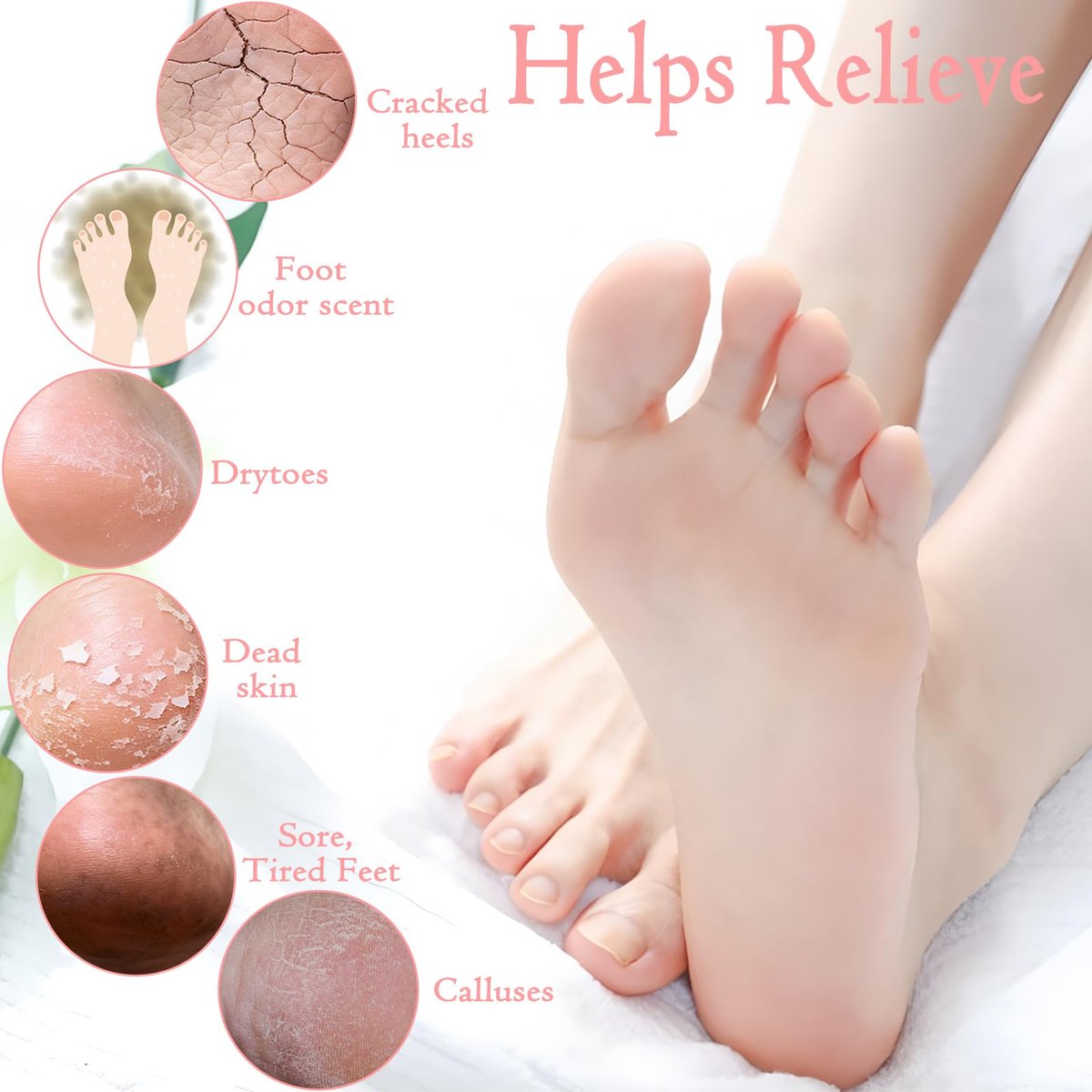 Lanwexy Bath Foot Bombs – 20 Pack Organic Natural Foot Soak with Essential Oils for Callus, Dry Cracked Feet & Foot Odor Avelisse