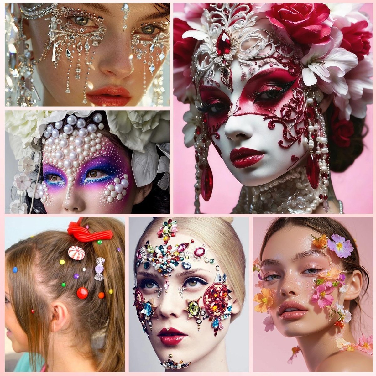 3-Pack Transparent Face Makeup Glue for Rhinestones, Waterproof Body Glue for Cosplay, Wig, Eyelashes & Hair Gems – Gentle Skin Adhesive for Women - görsel 11