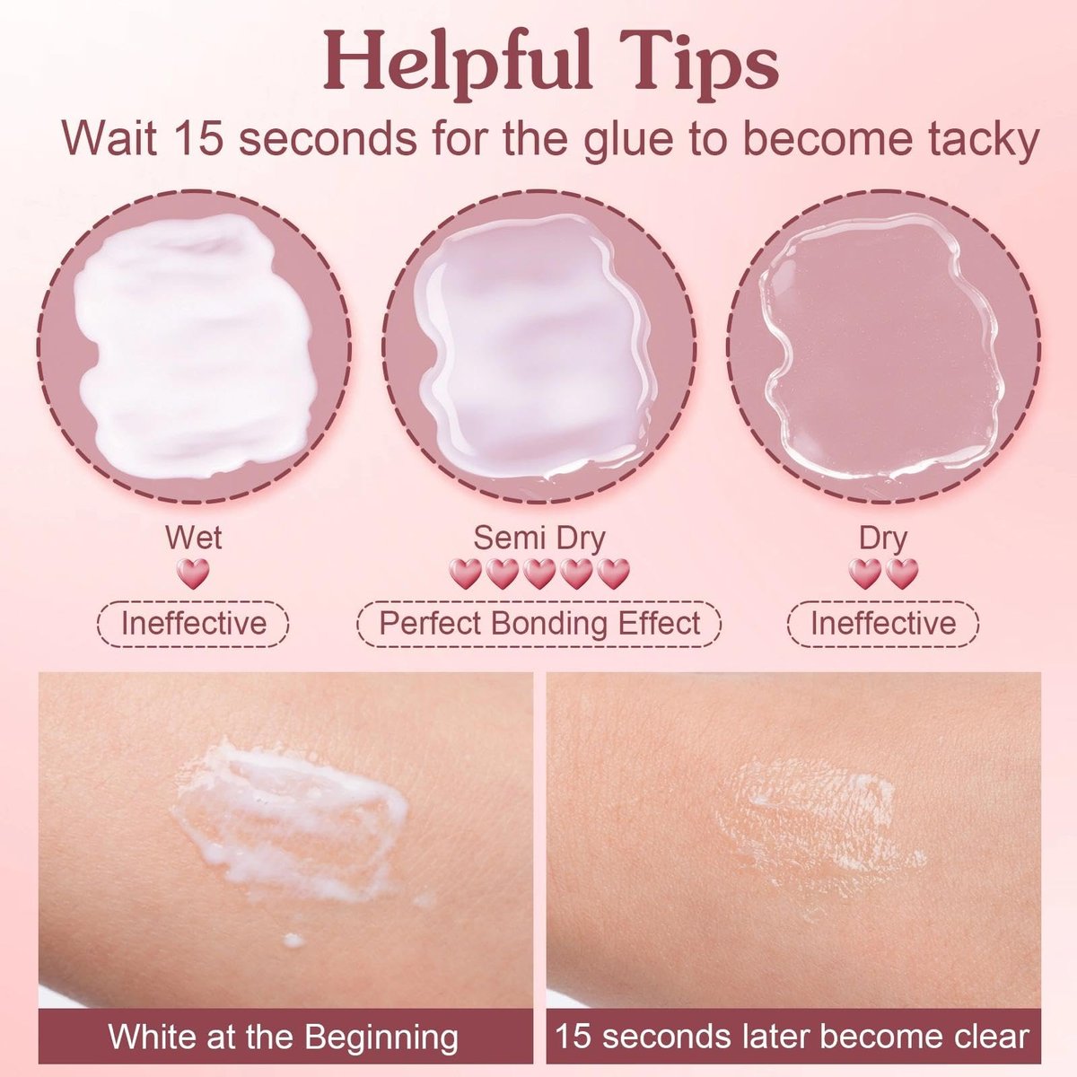 3-Pack Transparent Face Makeup Glue for Rhinestones, Waterproof Body Glue for Cosplay, Wig, Eyelashes & Hair Gems – Gentle Skin Adhesive for Women - görsel 13