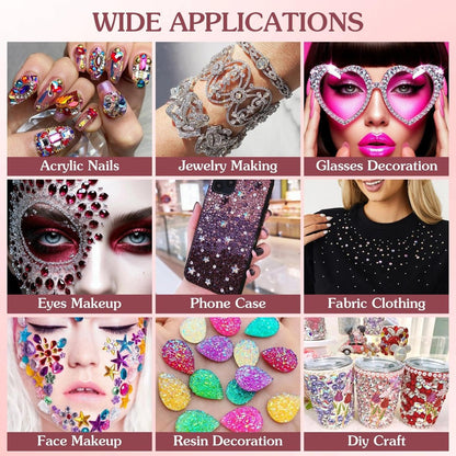 3-Pack Transparent Face Makeup Glue for Rhinestones, Waterproof Body Glue for Cosplay, Wig, Eyelashes & Hair Gems – Gentle Skin Adhesive for Women