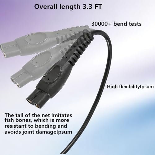 5V Charger Compatible with Philips Norelco MG3919, MG3939, MG5900, MG5910, MG7900, MG7910, BG5495, BG7480, MG9525 Replacement Cord for Philips Series 3000 5000 7000 9000 Multigroom Trimmer Charging Cable - görsel 10