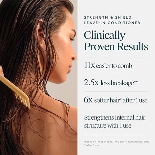 VIRTUE Strength and Shield Leave-In Conditioner – Detangling & Strengthening Treatment for All Hair Types, Color Safe, 5 Fl Oz Avelisse