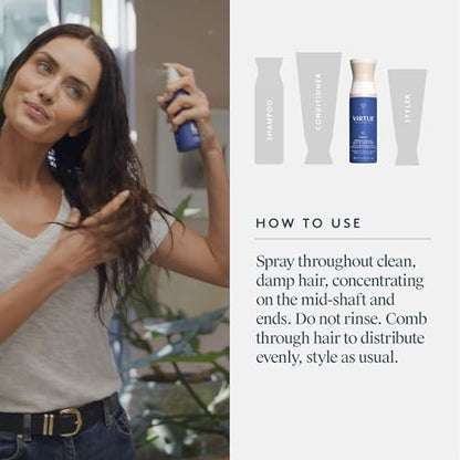 VIRTUE Strength and Shield Leave-In Conditioner – Detangling & Strengthening Treatment for All Hair Types, Color Safe, 5 Fl Oz Avelisse