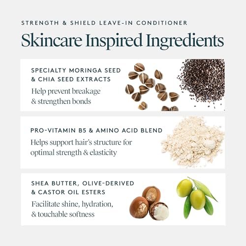 VIRTUE Strength and Shield Leave-In Conditioner – Detangling & Strengthening Treatment for All Hair Types, Color Safe, 5 Fl Oz Avelisse