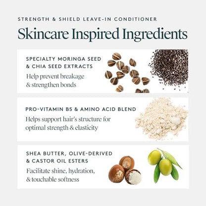 VIRTUE Strength and Shield Leave-In Conditioner – Detangling & Strengthening Treatment for All Hair Types, Color Safe, 5 Fl Oz Avelisse