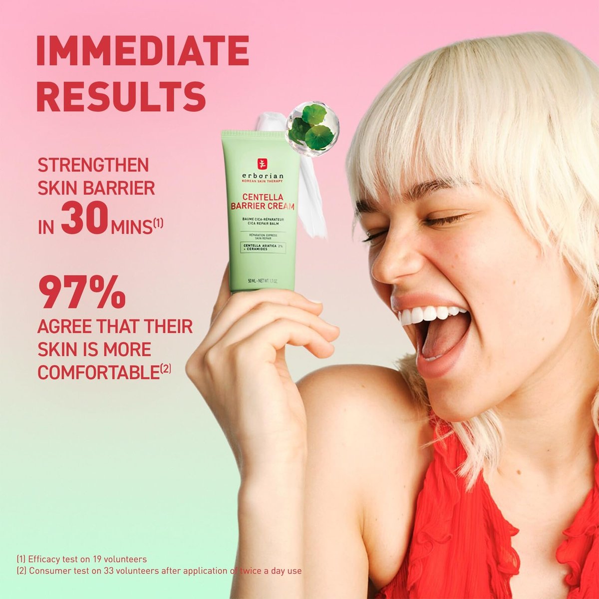 Erborian Centella Barrier Cream - Recovery Balm for Dry & Sensitive Skin, Deep Ceramide Moisturizer, Calms & Repairs Texture, Korean Skincare Avelisse