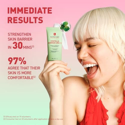 Erborian Centella Barrier Cream - Recovery Balm for Dry & Sensitive Skin, Deep Ceramide Moisturizer, Calms & Repairs Texture, Korean Skincare Avelisse