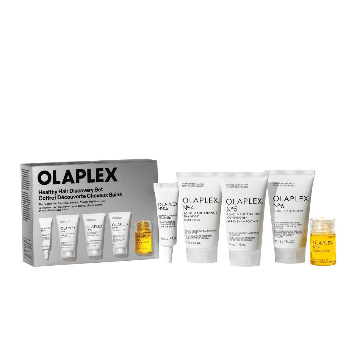 Olaplex Healthy Hair Discovery Travel Set: Nº. 4, 5, 0.5, 6, 7 | Cleanse, Hydrate, Reduce Breakage, Boost Shine & Softness for All Hair Types - görsel 1