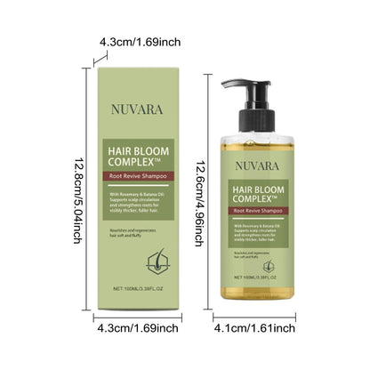 nuvara Root Revival Shampoo – Volumizing & Strengthening for Thinning, Fine, Damaged Hair (3.38 oz) Avelisse