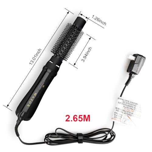 Hot Air Brush for All Hair Types – Ionic Blow Dryer & Styler with Simple 2 Heat/2 Speed Controls, Ceramic Titanium Anti-Frizz Barrel, 1000W Fast Volumizing & Smoothing Avelisse