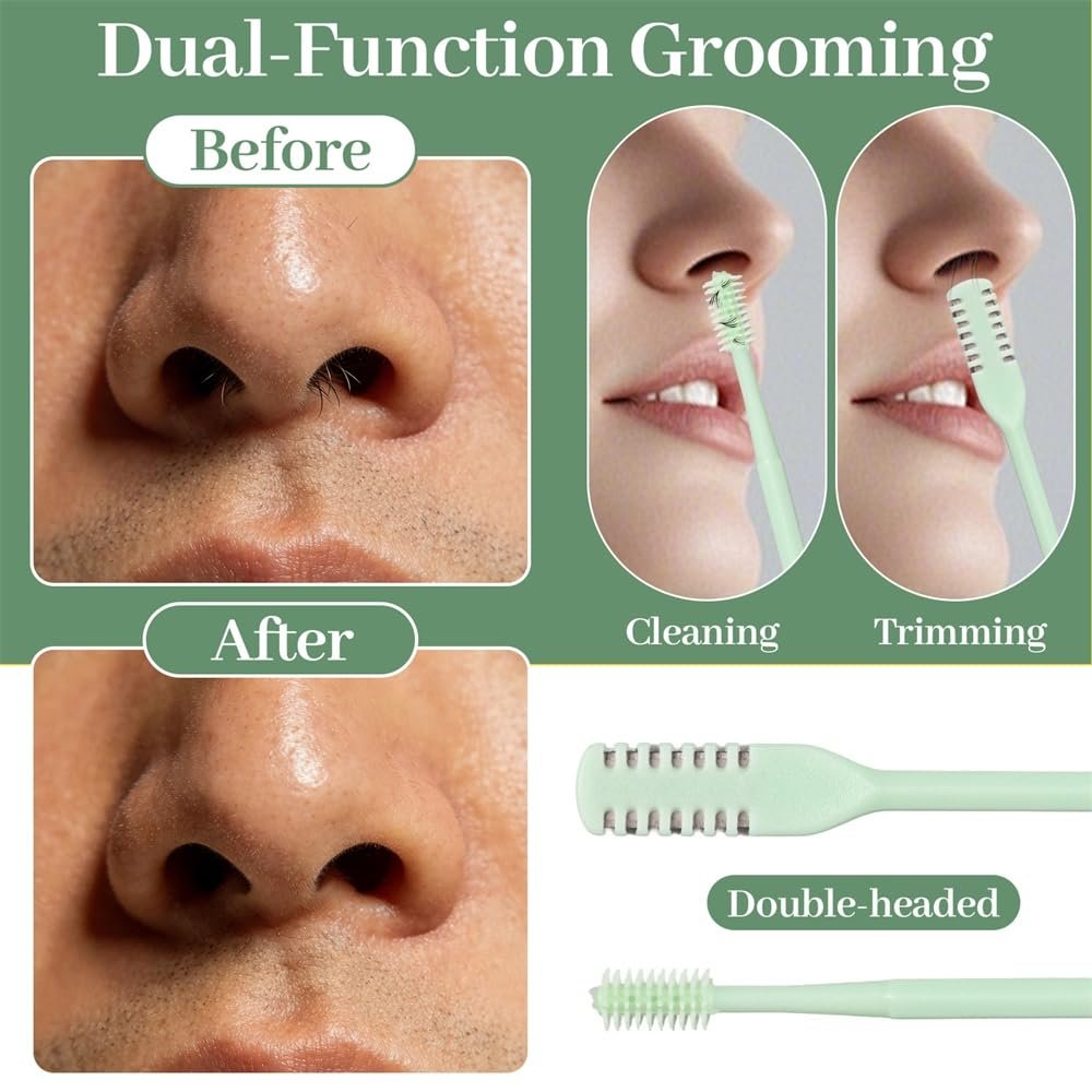 Wrusuh 5-Pack Double-Sided Nose Knife – 2-in-1 Nasal Hair Trimmer for Precise, Comfortable Grooming (Men & Women) - görsel 6