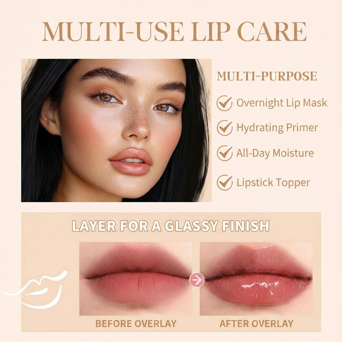 4 PCS Summer Special Lip Balm Butter - Hydrating Sheer Tinted Lip Gloss with Shea Butter & Olive Oil, Nourishing Dry Lips, Pack of 4 - görsel 3