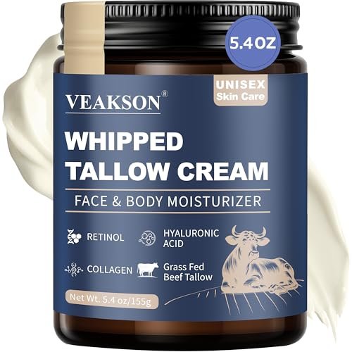 Grass Fed Beef Tallow Balm with Honey, Retinol, Collagen & Hyaluronic Acid – Anti-Aging Face & Body Moisturizer for Women & Men, 5.4 oz - görsel 2