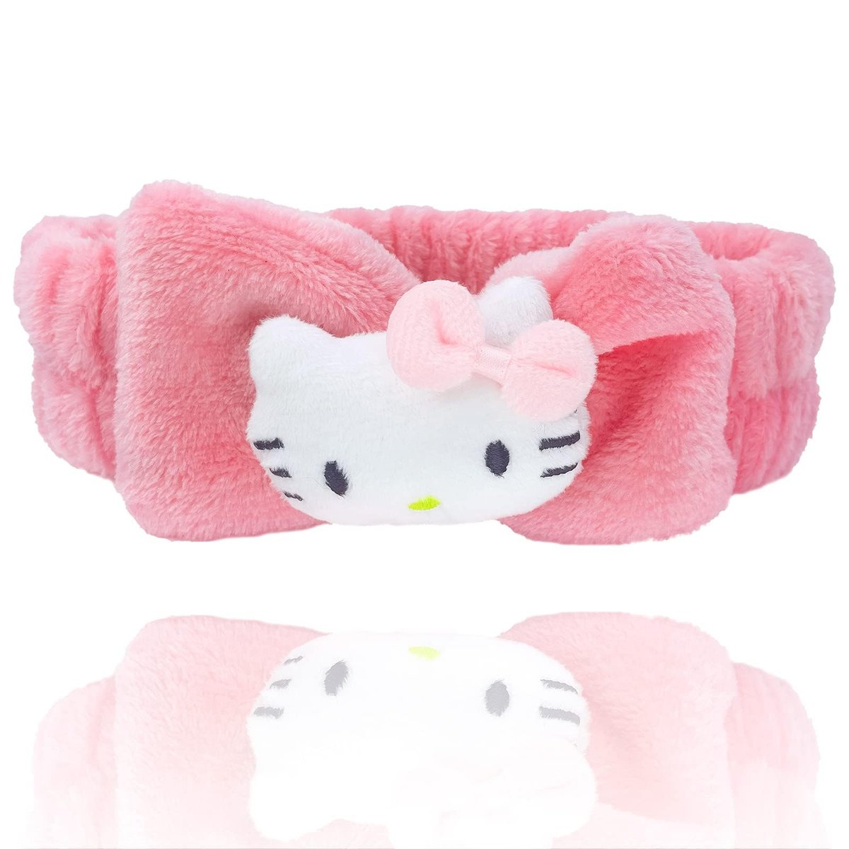 Saileg Kawaii Cartoon Headband - Cute Anime Spa Headband for Women, Soft Microfiber Coral Fluffy Towel Hairband for Face Washing, Makeup, Skincare (KT) - görsel 2