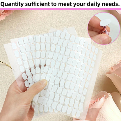 800 Pcs False Tip Double Sided Adhesive Tapes - Pre-cut Strips for Nail Art Holder, Clear Nails Stand Sticky Tabs, Nail Adhesive Tapes for Practice Holder Color Chart Book