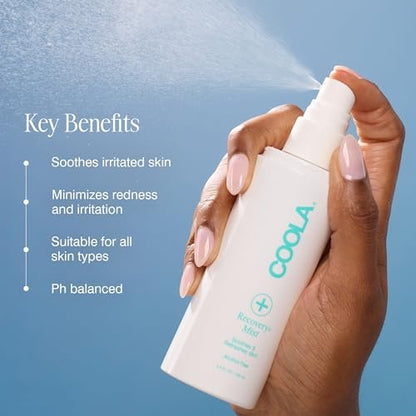 COOLA Recovery+ Face Mist with Hypochlorous Acid - Soothing Spray for Redness & Refreshment, 3.4 oz Avelisse