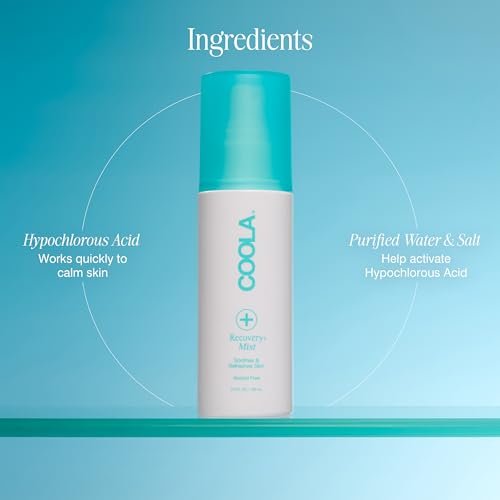 COOLA Recovery+ Face Mist with Hypochlorous Acid - Soothing Spray for Redness & Refreshment, 3.4 oz Avelisse