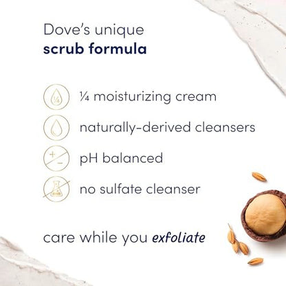 Dove Mixed Body Scrub Trial Pack – 3 Pack for Silky-Smooth, Nourished Skin (3.5 oz Each)