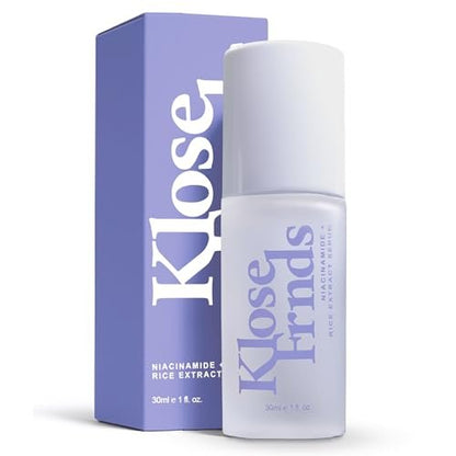 Niacinamide & Rice Extract Facial Serum – Hydrating Glow Serum with Hyaluronic Acid, Centella, and Licorice for Smooth Texture, Daily Radiance, and Healthy Skin Barrier Support - 1 fl oz Avelisse