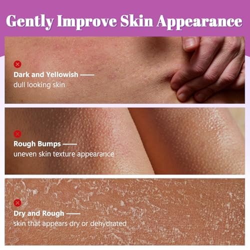 Glycolic Acid Exfoliating Body Stick – 7% AHA & 0.5% BHA Solid Exfoliator for Rough, Bumpy Skin, KP & Dark Spots – No Mess, No Rinse – with Shea Butter - görsel 4