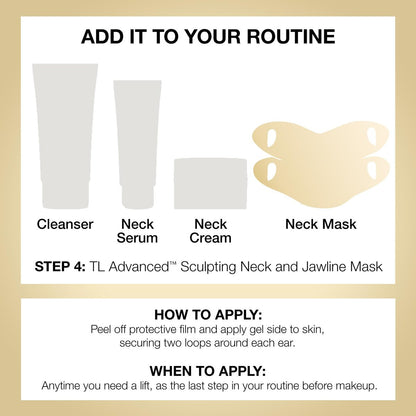 StriVectin TL Advanced Sculpting Neck & Jawline Mask - Single-Use Hydrogel Mask for Firmer, More Contoured Neck & Jawline Avelisse